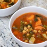 low-fodmap | vegan | chickpea-minestrone | delicious-soup | hearty-vegan-soup