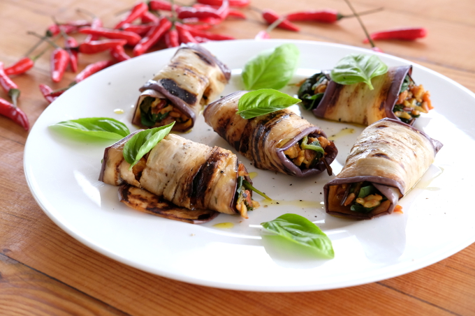 delicious-aubergine-rolls | tasty--aubergine-dish | vegan-lowfodmap | tallulahstreats