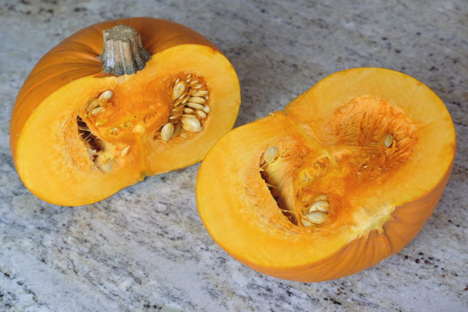 Pumpkin-halved | Halloween | pumpkin | low-FODMAP | Vegan | Tallulah's-Treats