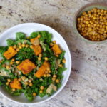 vegan-low-FODMAP | gut-friendly-salads | vegan-salad | amazing-salads | Tallulahs-treats | kale-chickpeas-pumpkin-tahini | tahini-salad