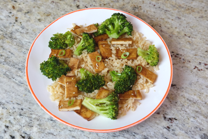 Roasted-Broccoli | Miso-tofu | delicious-vegan-food | easy-vegan-dinners | low-FODMAP-vegan | Tallulah's-treats | 