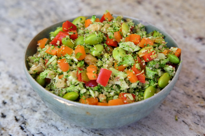 Broccoli & Walnut Stir-fried Rice | low-FODMAP | Vegan | Tallulah's Treats